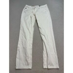 AG Adriano Goldschmied Jeans Womens 26R White The Stilt Mid Rise Skinny Denim
